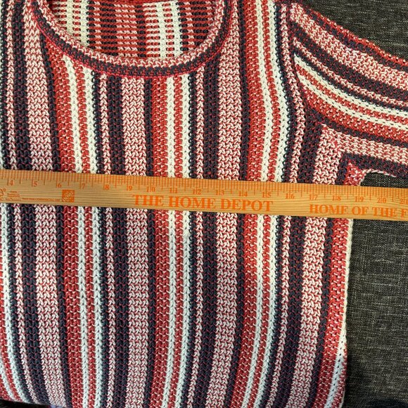 Soft Surroundings Montego Bay Striped Chunky Knit Sweater M Medium - Picture 5 of 7